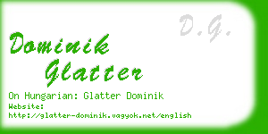dominik glatter business card